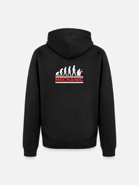 Mechanics Evolution Mechanic Mechanic - Unisex Premium Organic Zip Hoodie - black