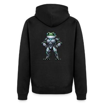Robot Grenouille Dabbing Mech Cyborg Cool - Veste à capuche bio Premium Unisexe - noir - Dos - Nico (187cm)