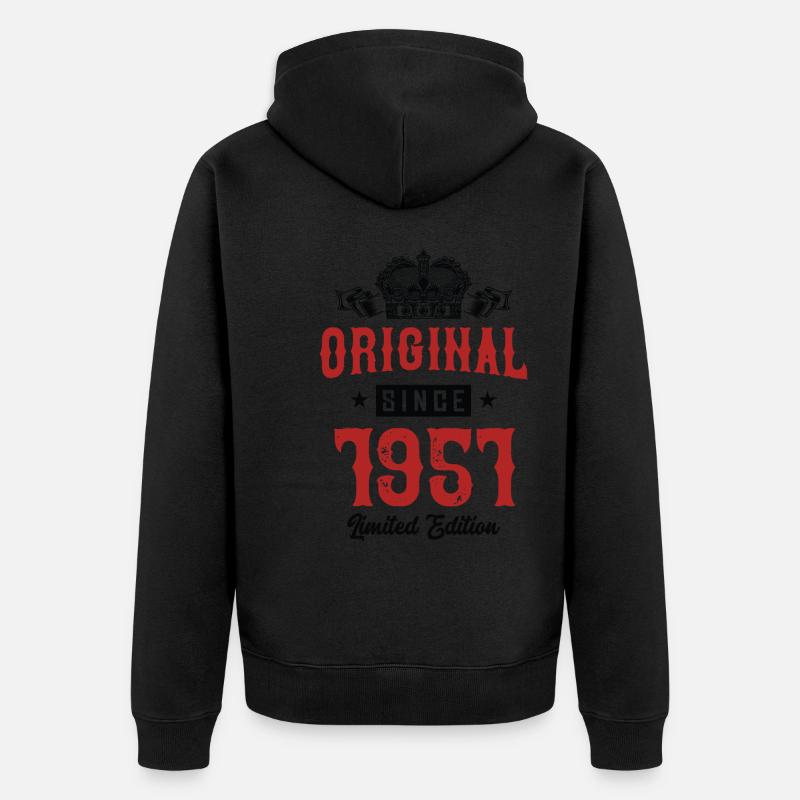 Édition limitée de 1951 - Veste à capuche bio Premium Unisexe - noir