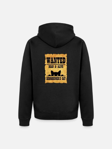 Schrodinger's cat - Unisex Premium Organic Zip Hoodie - black