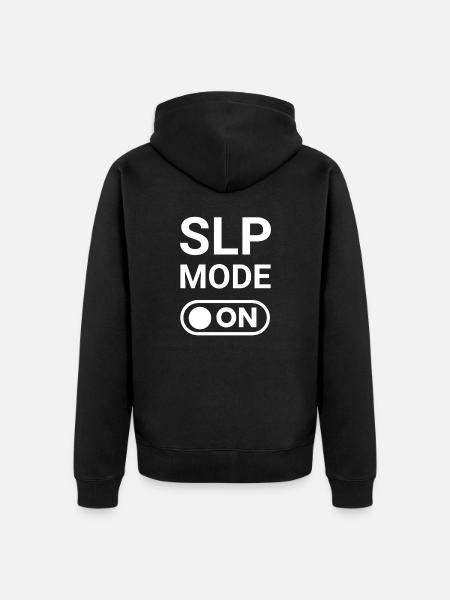 SLP Mode ON - Unisex Premium Organic Zip Hoodie - black
