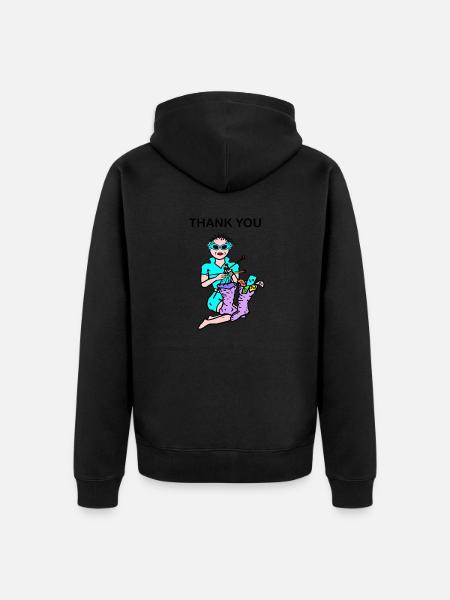 Money - Unisex Premium Organic Zip Hoodie - black
