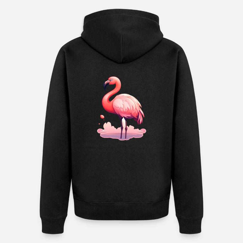 Flambant - Veste à capuche bio Premium Unisexe - noir