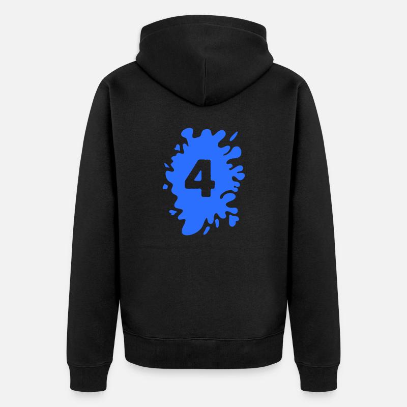 Blobs 4 - Veste à capuche bio Premium Unisexe - noir