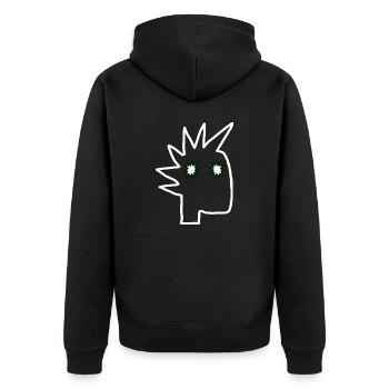 Punk Rock Pogo Anarchie Punks Punk Rocker Punk - Veste à capuche bio Premium Unisexe - noir - Dos - Nico (187cm)