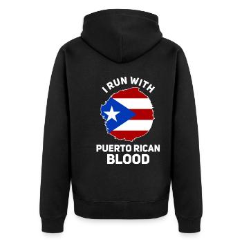 Porto Rico - Veste à capuche bio Premium Unisexe - noir - Dos - Nico (187cm)