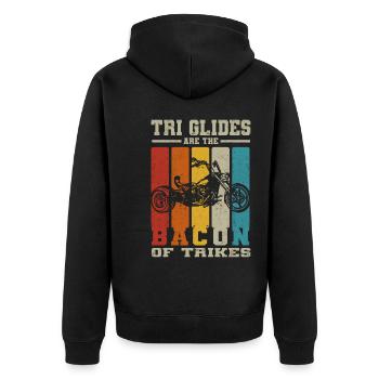 Tri Planeurs - Veste à capuche bio Premium Unisexe - noir - Dos - Nico (187cm)