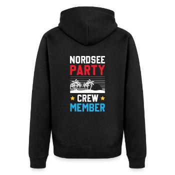 Équipage de la North Sea Party - Veste à capuche bio Premium Unisexe - noir - Dos - Nico (187cm)