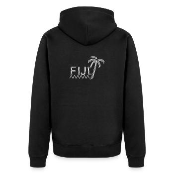 fidji - Veste à capuche bio Premium Unisexe - noir - Dos - Nico (187cm)