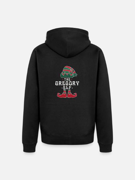Gregory Elf famille Matching groupe Noël maman - Veste à capuche bio Premium Unisexe - noir