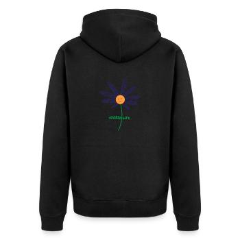 Teach Love Inspire Teachers Inspirational Teacher - Unisex Premium Organic Zip Hoodie - black - Back - Nico (187cm)