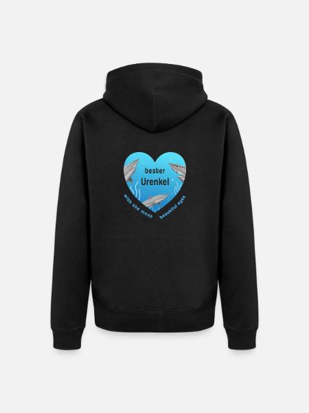 best great-grandson - Unisex Premium Organic Zip Hoodie - black