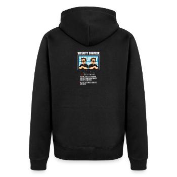 Sécurité informatique Définition de la sécurité Cybersécurité - Veste à capuche bio Premium Unisexe - noir - Dos - Nico (187cm)
