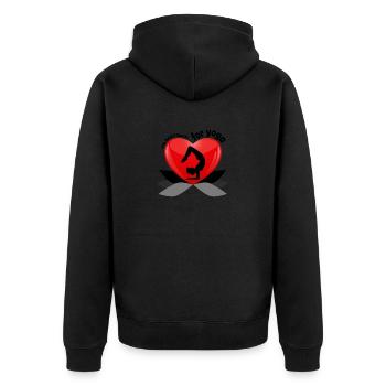 T-shirt de yoga avec design yoga pour le cours de yoga Namaste - Veste à capuche bio Premium Unisexe - noir - Dos - Nico (187cm)