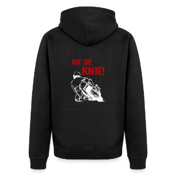 Moto - A genoux Superbike - T-shirt - Veste à capuche bio Premium Unisexe - noir - Dos - Nico (187cm)