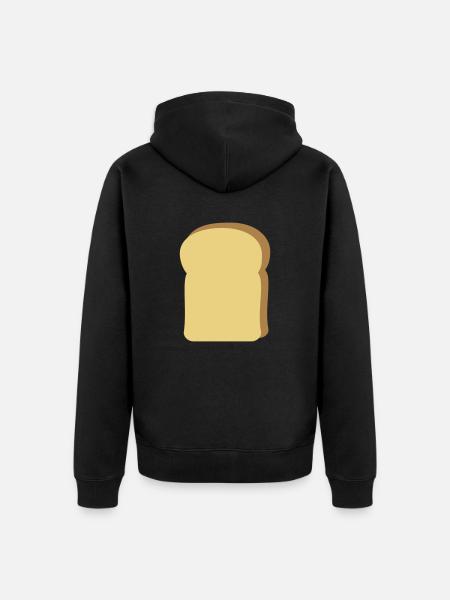 Toast - Unisex Premium Organic Zip Hoodie - black