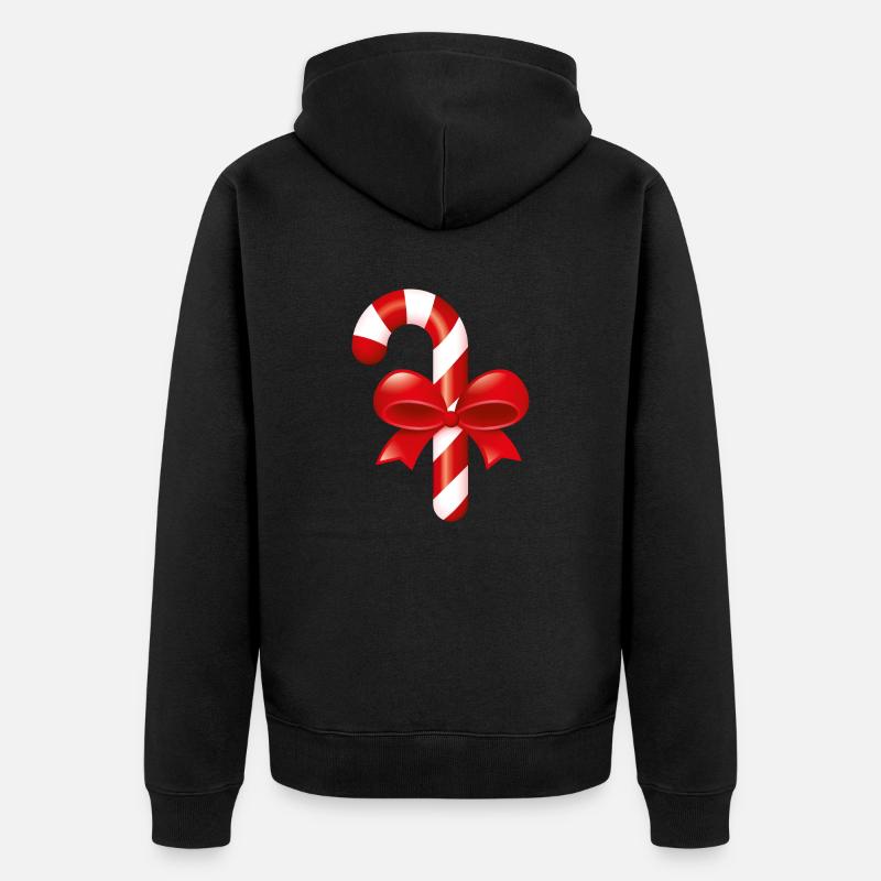 Smiley Christmas Candy - Veste à capuche bio Premium Unisexe - noir