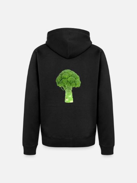 Broccoli. broccoli - Unisex Premium Organic Zip Hoodie - black