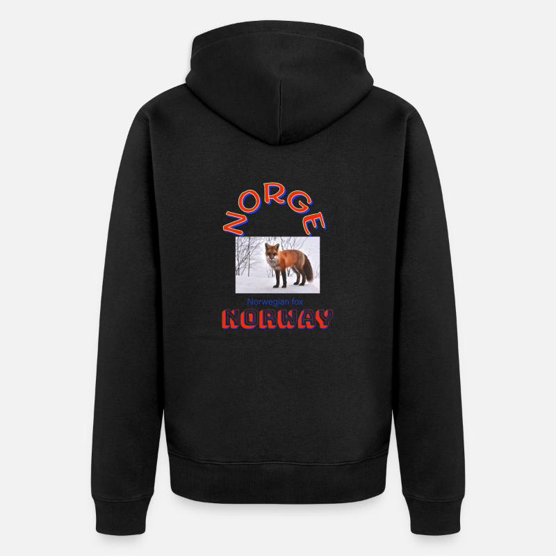 Conception norvégienne - Veste à capuche bio Premium Unisexe - noir