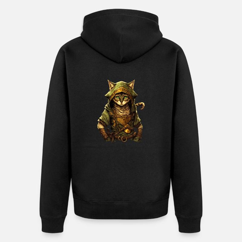 Link chat - Veste à capuche bio Premium Unisexe - noir