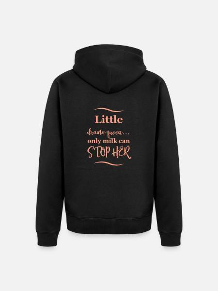 Dicton de bébé - Veste à capuche bio Premium Unisexe - noir