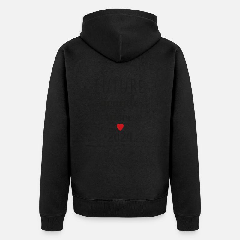 Futur grande mère - 2024 - Veste à capuche bio Premium Unisexe - noir