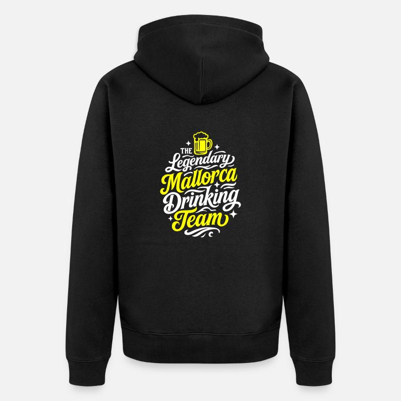Mallorca Drinking Team - Veste à capuche bio Premium Unisexe - noir