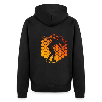 Rollerskate Roller Skating RollerSkaten Roller Skate - Veste à capuche bio Premium Unisexe - noir - Dos - Nico (187cm)