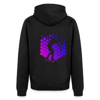 Rollerskate Roller Skating Rollerskaten Roller Ska - Veste à capuche bio Premium Unisexe - noir - Dos - Nico (187cm)