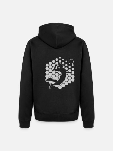 Women's volleyball - Unisex Premium Organic Zip Hoodie - black