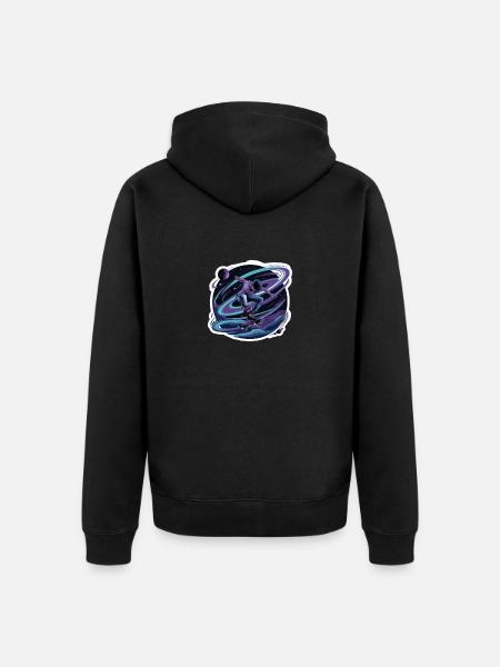 Live your dream - Unisex Premium Organic Zip Hoodie - black