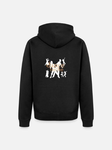 Dancing Dance Music - Unisex Premium Organic Zip Hoodie - black