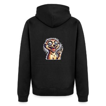 Suricate - Veste à capuche bio Premium Unisexe - noir - Dos - Nico (187cm)