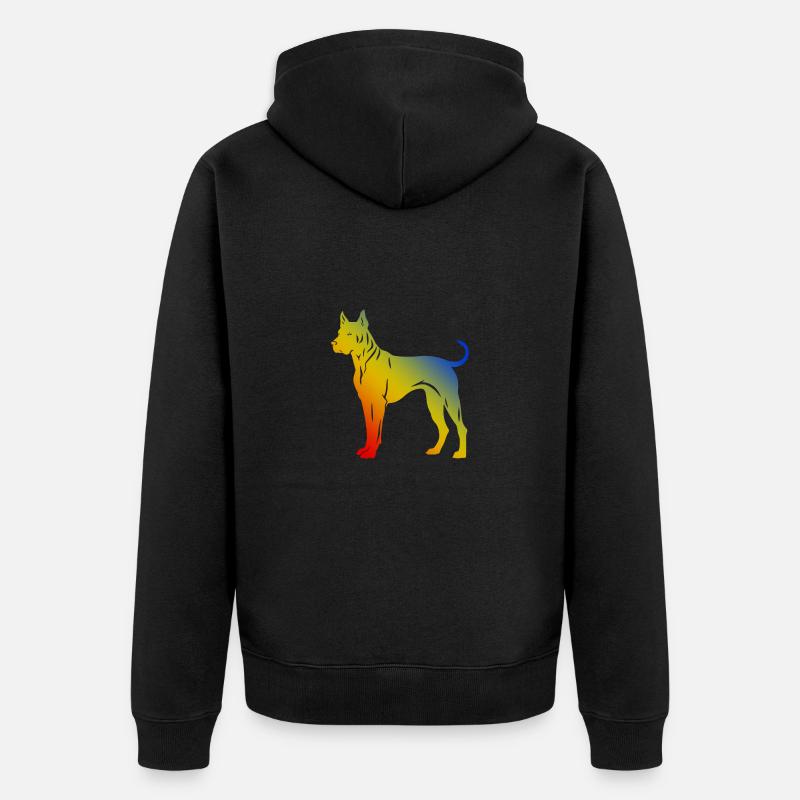 Chien Dogue Argentin - Veste à capuche bio Premium Unisexe - noir