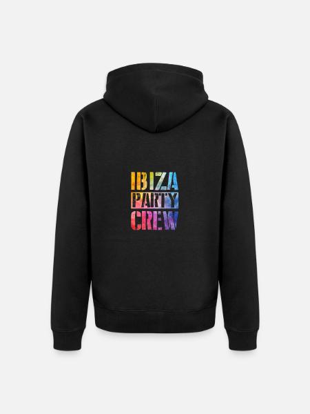 Ibiza Party Crew - Unisex Premium Organic Zip Hoodie - black