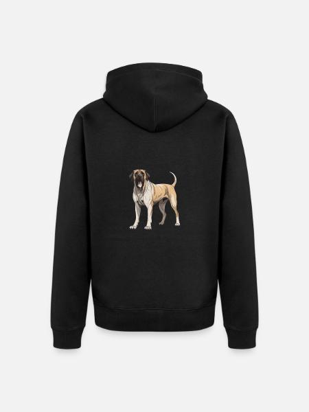 Mastiff Dog Animal - Unisex Premium Organic Zip Hoodie - black