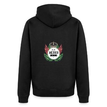 L’équipe du Mexique 2024 - Veste à capuche bio Premium Unisexe - noir - Dos - Nico (187cm)