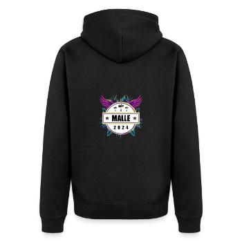 Malle 2024 Team - Unisex Premium Organic Zip Hoodie - black - Back - Nico (187cm)
