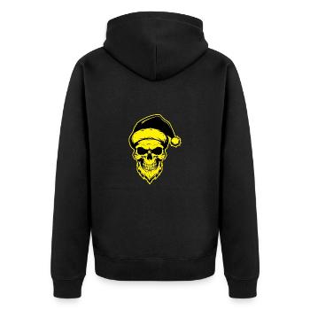 Père Noël Squelette Père Noël Père Noël - Veste à capuche bio Premium Unisexe - noir - Dos - Nico (187cm)