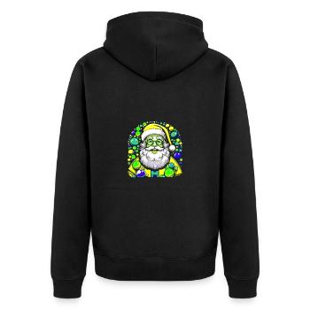 Père Noël Père Noël Père Noël - Veste à capuche bio Premium Unisexe - noir - Dos - Nico (187cm)