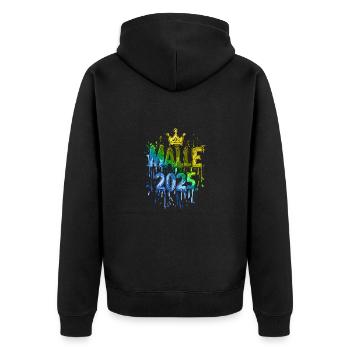 Malle 2025 Majorque Coloré - Veste à capuche bio Premium Unisexe - noir - Dos - Nico (187cm)