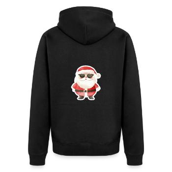 Père Noël Cool Noël - Veste à capuche bio Premium Unisexe - noir - Dos - Nico (187cm)
