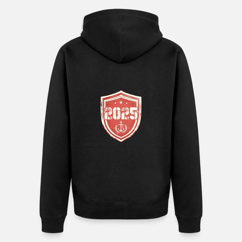 Année 2025 - Veste à capuche bio Premium Unisexe - noir