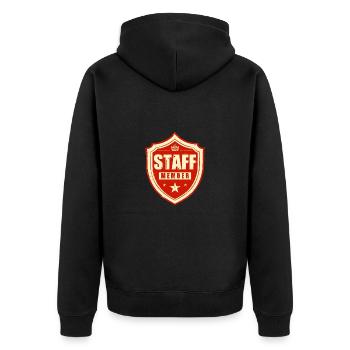 Membre du personnel - Veste à capuche bio Premium Unisexe - noir - Dos - Nico (187cm)