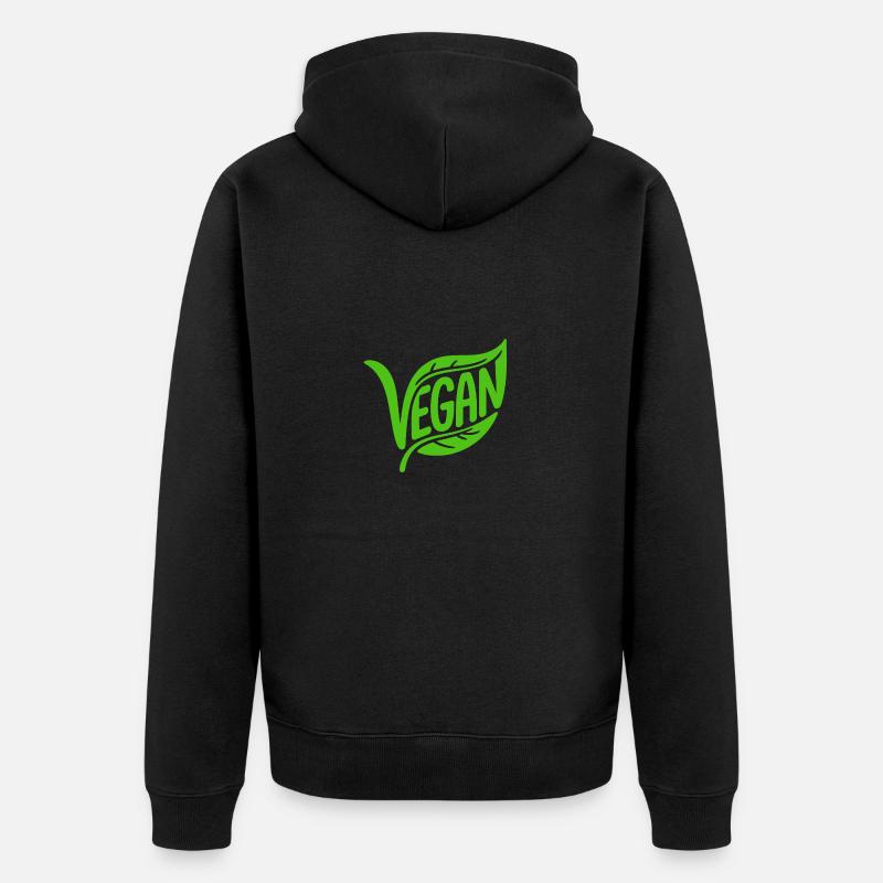 Vegan - Cool Veggi Logo - Veste à capuche bio Premium Unisexe - noir