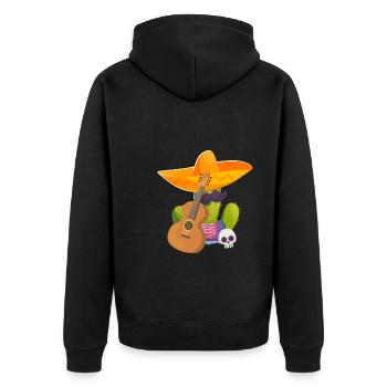 Cactus - Veste à capuche bio Premium Unisexe - noir - Dos - Nico (187cm)