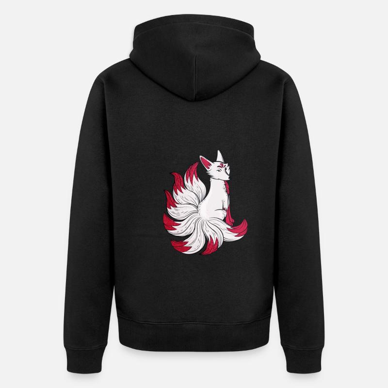 Kitsune - Veste à capuche bio Premium Unisexe - noir