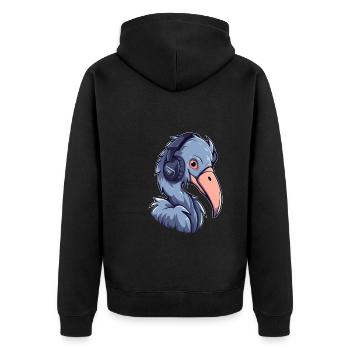 Jeux de Shoebill - Veste à capuche bio Premium Unisexe - noir - Dos - Nico (187cm)