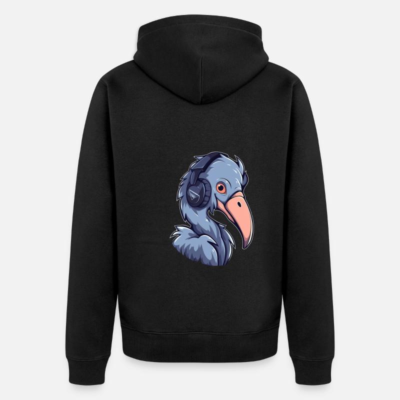 Jeux de Shoebill - Veste à capuche bio Premium Unisexe - noir