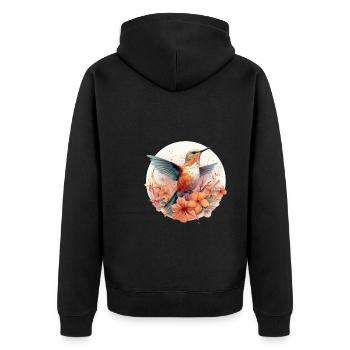 Colibri - Veste à capuche bio Premium Unisexe - noir - Dos - Nico (187cm)